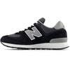 New Balance Kids 574 New-b V2 Familiar Ground Hook and Loop Sneaker(Black)
