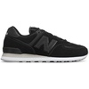 New Balance Kids 574 New-b V2 Familiar Ground Hook and Loop Sneaker(Black Black Black Eta)