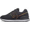 New Balance Kids 574 New-b V2 Familiar Ground Hook and Loop Sneaker(Black Black Clg)