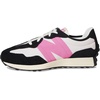 New Balance Kids 574 New-b V2 Familiar Ground Hook and Loop Sneaker(Black/Real Pink)