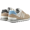 New Balance Kids 574 New-b V2 Familiar Ground Hook and Loop Sneaker(Brown Blue)