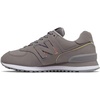 New Balance Kids 574 New-b V2 Familiar Ground Hook and Loop Sneaker(Grey Marblehead Cle)