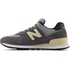 New Balance Kids 574 New-b V2 Familiar Ground Hook and Loop Sneaker(Grey/Beige-grey/Concrete Grey)