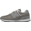 New Balance Kids 574 New-b V2 Familiar Ground Hook and Loop Sneaker(Grey/Grey)