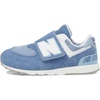 New Balance Kids 574 New-b V2 Familiar Ground Hook and Loop Sneaker(Mercury Blue/White)