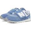 New Balance Kids 574 New-b V2 Familiar Ground Hook and Loop Sneaker(Mercury Blue/White)