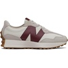 New Balance Kids 574 New-b V2 Familiar Ground Hook and Loop Sneaker(Moonbeam/Classic Burgundy)