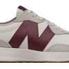 New Balance Kids 574 New-b V2 Familiar Ground Hook and Loop Sneaker(Moonbeam/Classic Burgundy)