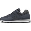 New Balance Kids 574 New-b V2 Familiar Ground Hook and Loop Sneaker(Navy)