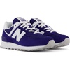 New Balance Kids 574 New-b V2 Familiar Ground Hook and Loop Sneaker(Navy Blue)