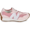New Balance Kids 574 New-b V2 Familiar Ground Hook and Loop Sneaker(Pink Moon)