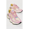 New Balance Kids 574 New-b V2 Familiar Ground Hook and Loop Sneaker(Pink/Beige)