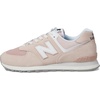 New Balance Kids 574 New-b V2 Familiar Ground Hook and Loop Sneaker(Pink/White)