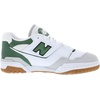 New Balance Kids 574 New-b V2 Familiar Ground Hook and Loop Sneaker(Pure White/Green/White)