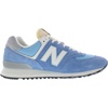 New Balance Kids 574 New-b V2 Familiar Ground Hook and Loop Sneaker(Sea Blue/Sky Blue/Royal Blue)