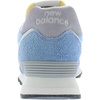 New Balance Kids 574 New-b V2 Familiar Ground Hook and Loop Sneaker(Sea Blue/Sky Blue/Royal Blue)