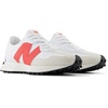 New Balance Kids 574 New-b V2 Familiar Ground Hook and Loop Sneaker(White  Orange  Red)