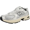 New Balance Kids 574 New-b V2 Familiar Ground Hook and Loop Sneaker(White (100))