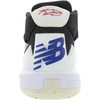 New Balance Kids 574 New-b V2 Familiar Ground Hook and Loop Sneaker(White/Black/Maroon)