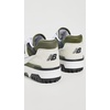 New Balance Kids 574 New-b V2 Familiar Ground Hook and Loop Sneaker(White/Dark Olivine)