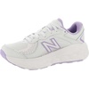 New Balance Kids 574 New-b V2 Familiar Ground Hook and Loop Sneaker(White/Lilac Glo/White)