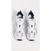 New Balance Kids 574 New-b V2 Familiar Ground Hook and Loop Sneaker(White/Natural Indigo)