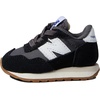 New Balance Kid’s Kids 237 Bungee Lace Sneaker(Black/Moonbeam)