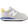 New Balance Kid’s Kids 237 Bungee Lace Sneaker(Brighton Grey/Blue Agate)