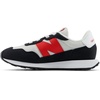 New Balance Kid’s Kids 237 Bungee Lace Sneaker(Grey Matter/True Red)
