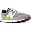 New Balance Kid’s Kids 237 Bungee Lace Sneaker(Shadow Grey/Pixel Green)
