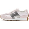 New Balance Unisex-Child 327 (Big Kid)(Pink Salt/Dark Silver Metallic)