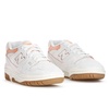 New Balance Women’s 550 Sneakers(White/Sea Salt/Peach Nectar)