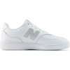 New Balance Women’s BB80 Sneaker(White/Metallic Silver)