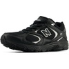New Balance Kid’s 408 Bungee Lace Sneaker (Little Kid)(Black/Silver Metallic)
