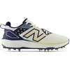 new balance Mens Cricket 10 Sneaker(White/Navy (115))