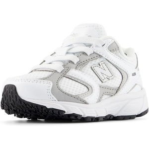 New Balance Kid’s 408 Bungee Lace(Nb 103 White/Silver Metallic)