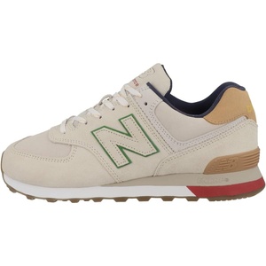 New Balance Kids 574 New-b V2 Familiar Ground Hook and Loop Sneaker(Beige)