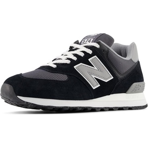 New Balance Kids 574 New-b V2 Familiar Ground Hook and Loop Sneaker(Black)