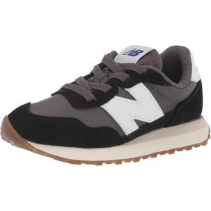 New Balance Kid’s Kids 237 Bungee Lace Sneaker(Black/Moonbeam)