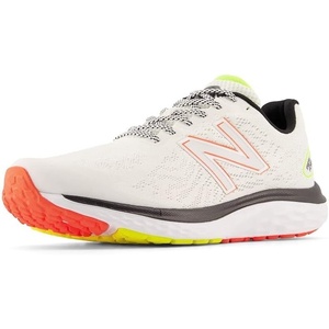 New Balance Men’s Fresh Foam V1 Slide Sandal(White/Cosmic Pineapple)