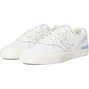 New Balance Unisex-Adult 574 Vulc(White/Baby Blue)