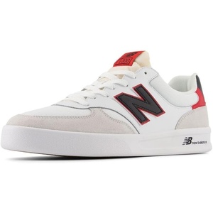 New Balance mens Ct300 V3(White/Black/Team Red)