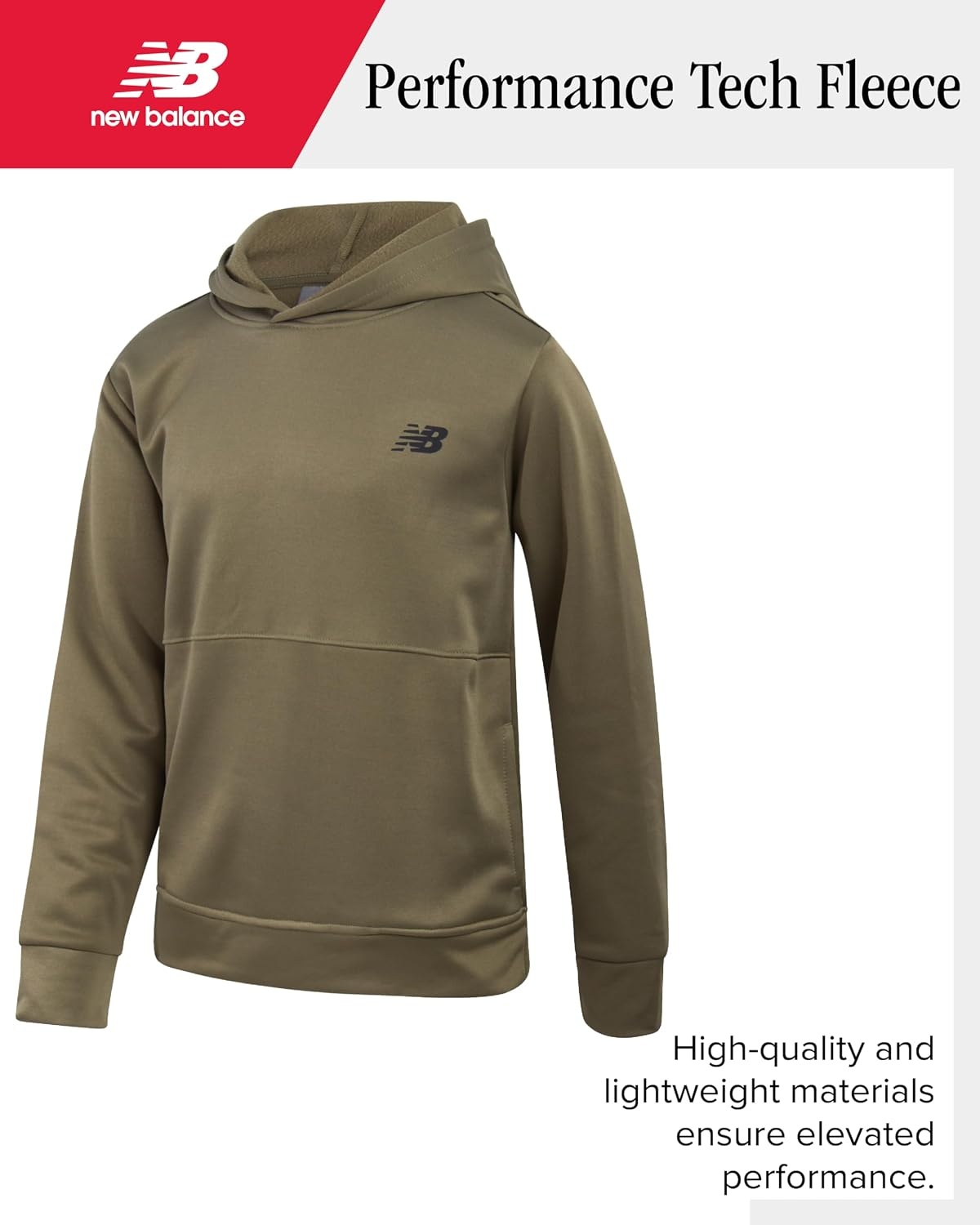 image:imageNew Balance Boys 2 Piece Tech Fleece Hoodie amp Jogger Sweatpants 2T16Dark Olive