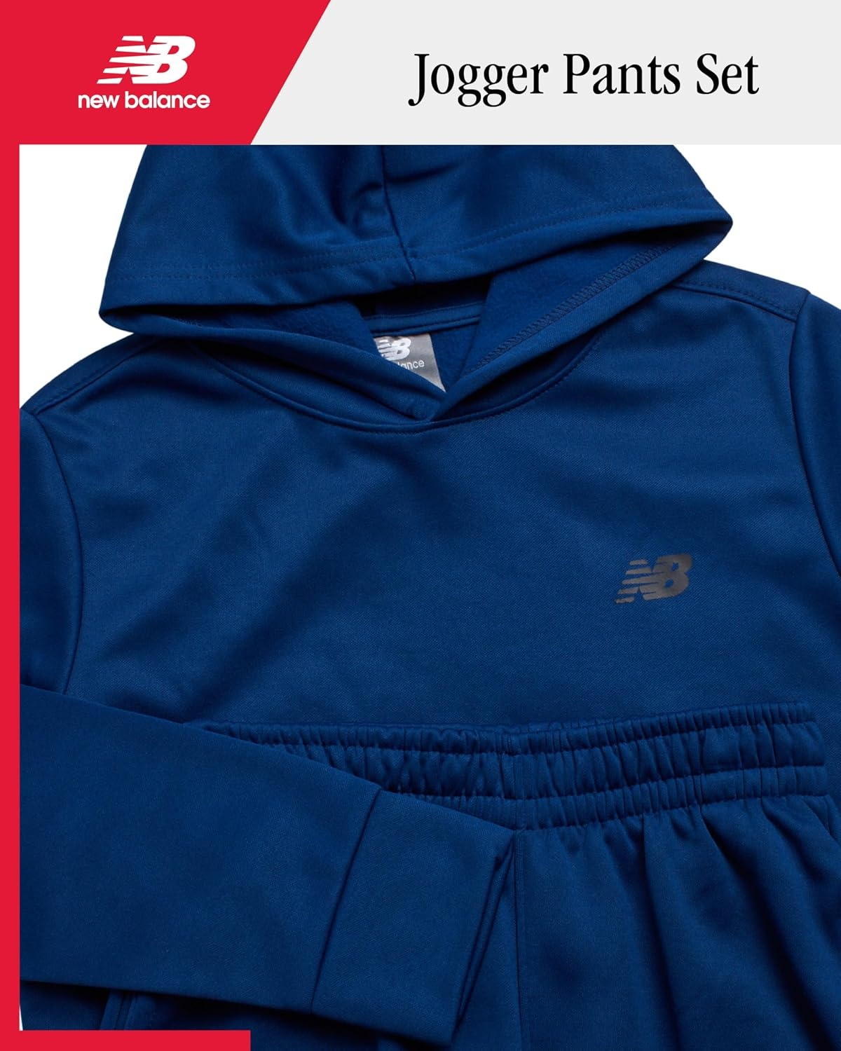 image:imageNew Balance Boys 2 Piece Tech Fleece Hoodie amp Jogger Sweatpants 2T16Galaxy Blue