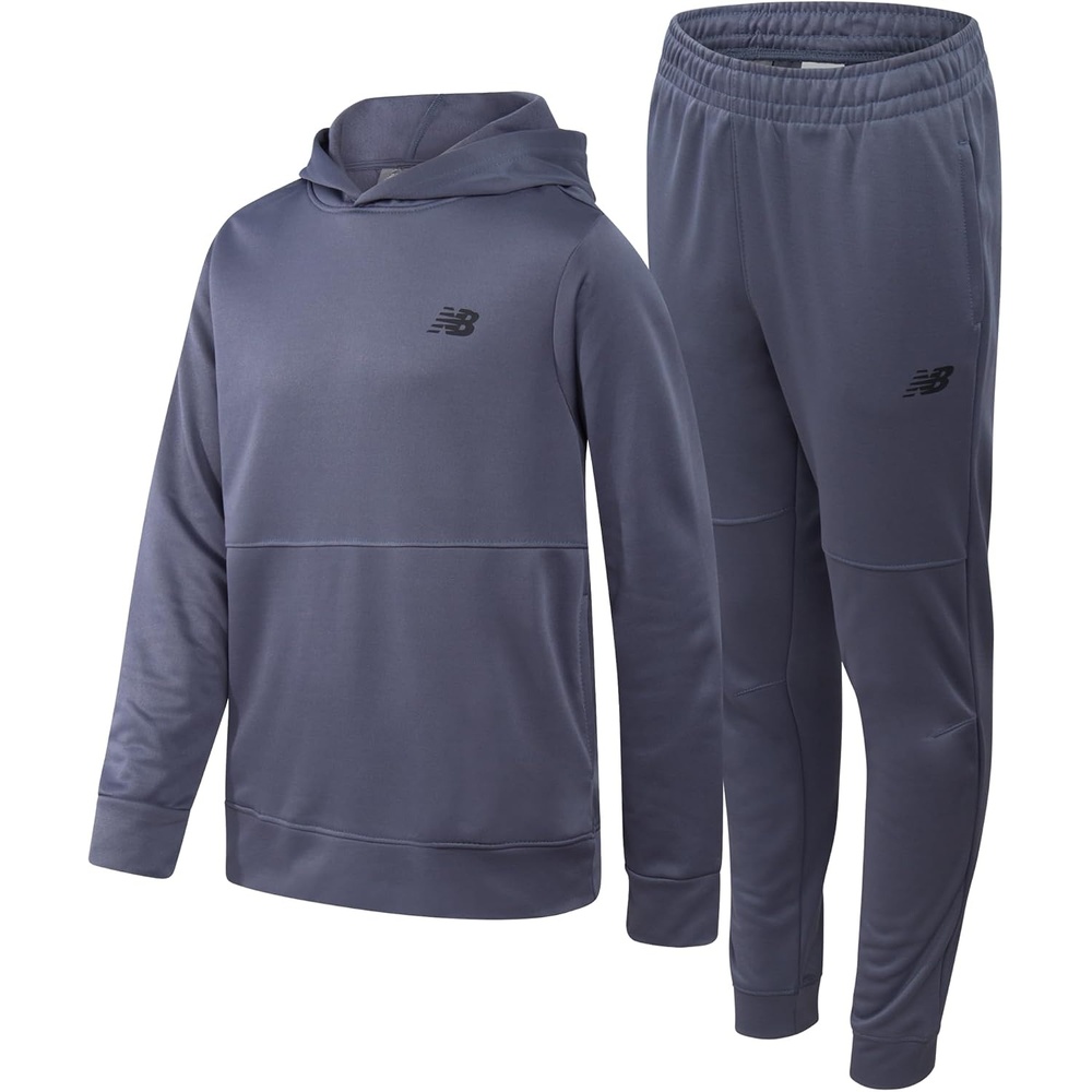 image:imageNew Balance Boys 2 Piece Tech Fleece Hoodie amp Jogger Sweatpants 2T16Dark Artic Grey