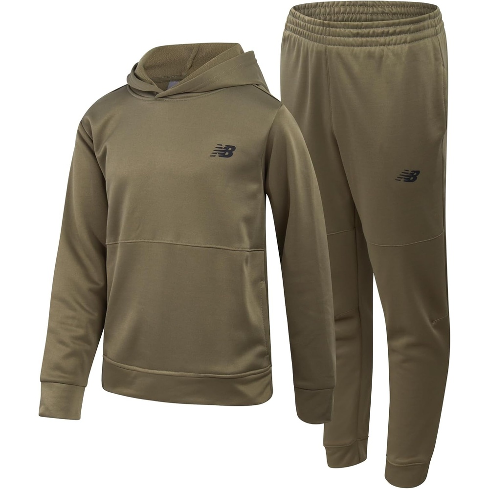 image:imageNew Balance Boys 2 Piece Tech Fleece Hoodie amp Jogger Sweatpants 2T16Dark Olive