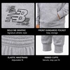 New Balance Boys 2 Piece Fleece Pullover Hoodie & Jogger Sweatpants 8-16(Athlectic Grey)