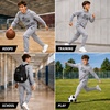 New Balance Boys 2 Piece Fleece Pullover Hoodie & Jogger Sweatpants 8-16(Athlectic Grey)
