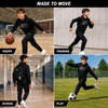 New Balance Boys 2 Piece Fleece Pullover Hoodie & Jogger Sweatpants 8-16(Black)