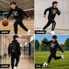 New Balance Boys 2 Piece Fleece Pullover Hoodie & Jogger Sweatpants 8-16(New Black)